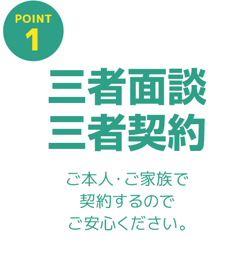 三者面談・三者契約