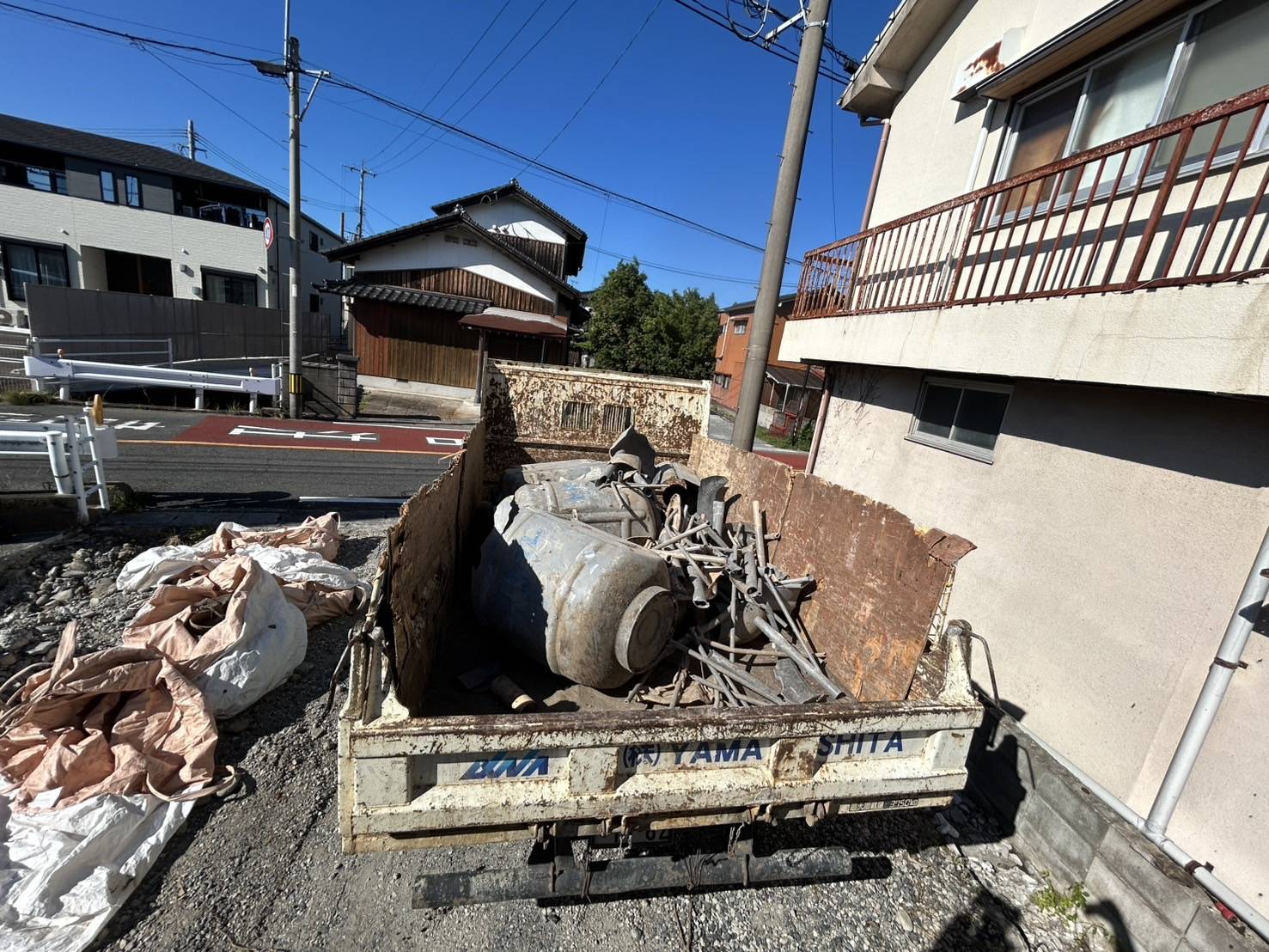 福岡県築上郡　埋設物撤去処分