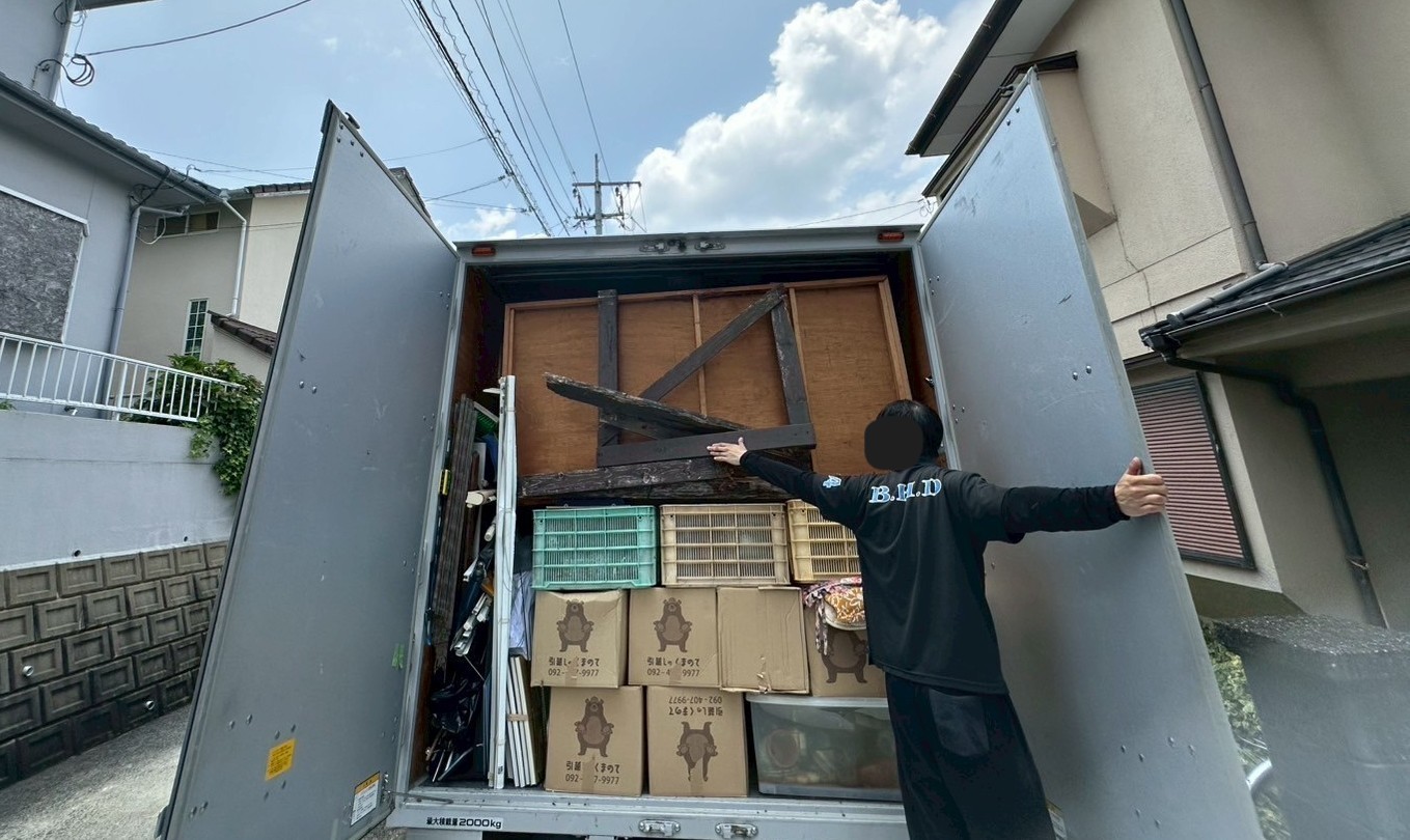 大中環境,施工事例,福岡県太宰府市高雄　残置物撤去処分