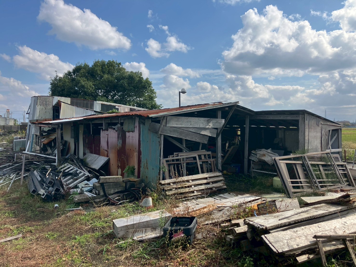 大中環境,施工事例,富山県射水市　木造納屋解体