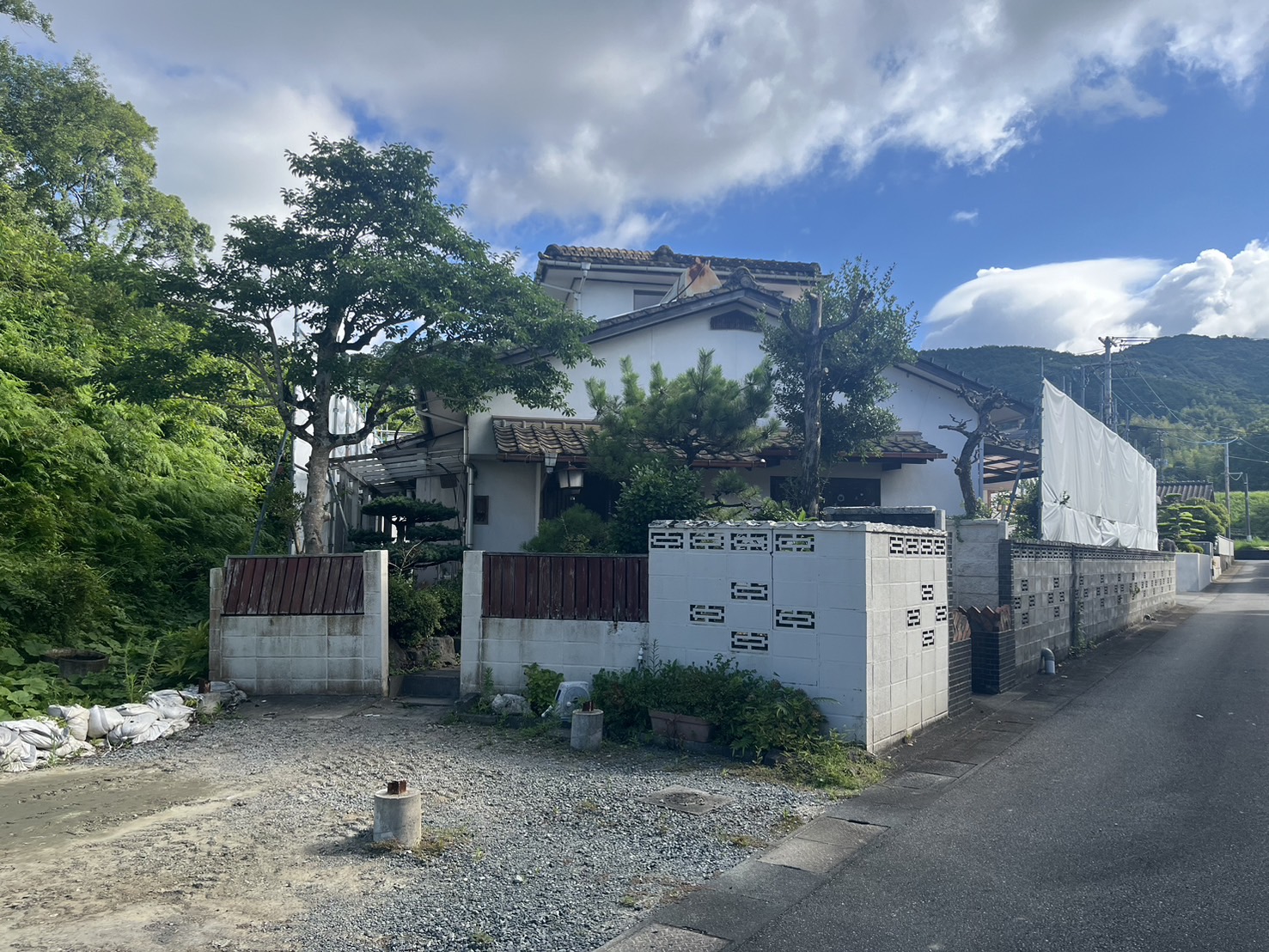 大中環境,施工事例,福岡県朝倉市堤　解体工事