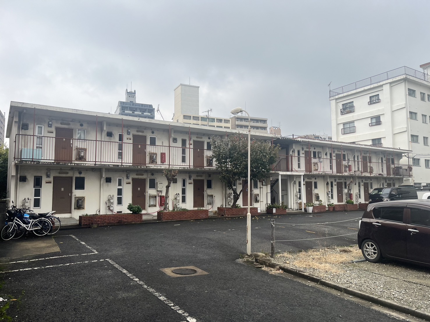 大中環境,施工事例,福岡県福岡市博多区住吉アパート2棟　解体工事